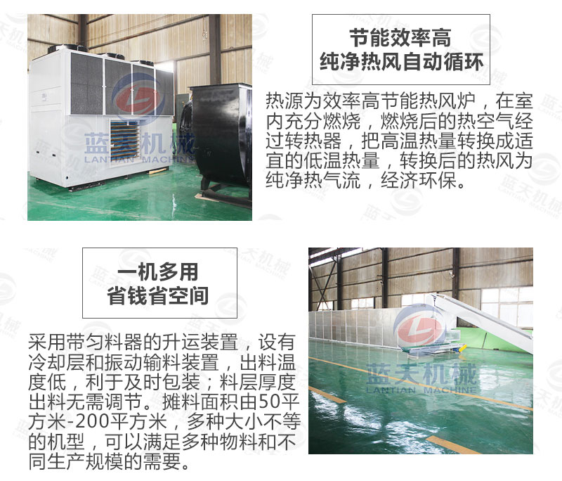 香蕉片網(wǎng)帶烘干機選擇藍天