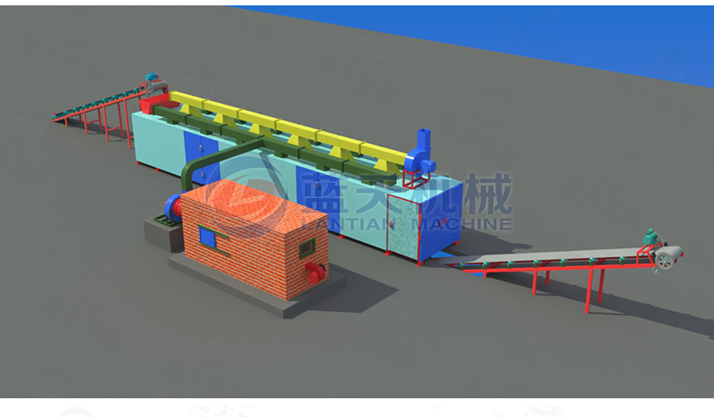 花生網(wǎng)帶式烘干機(jī)工作原理