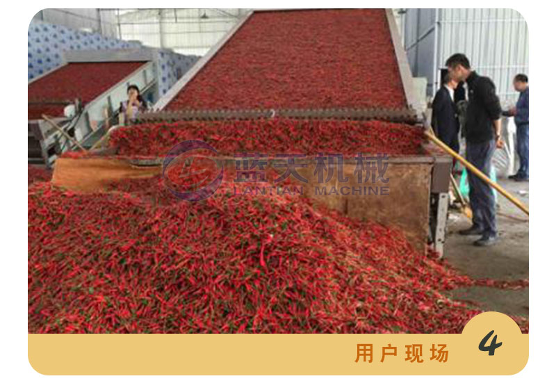 牧草網(wǎng)帶式烘干機(jī)用戶現(xiàn)場(chǎng)