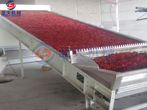 湖南辣椒網(wǎng)帶烘干機(jī)客戶(hù)現(xiàn)場(chǎng)