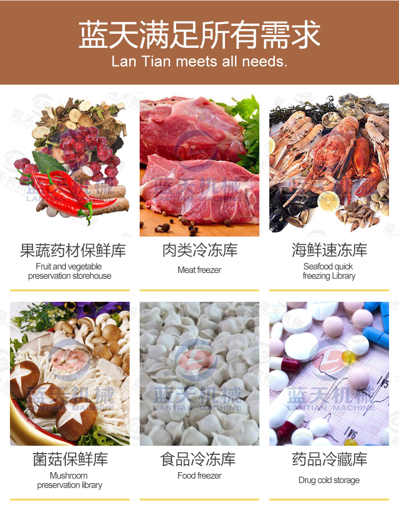 多功能冷庫藍(lán)天滿足需求